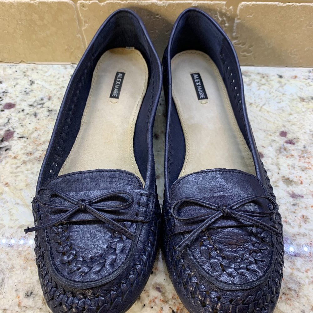 *SALE* Alex Marie Leather Loafer Size 9.5 - dark blue